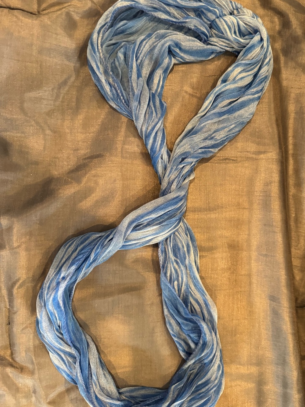 Blue Lightweight Women's Infinity Scarf